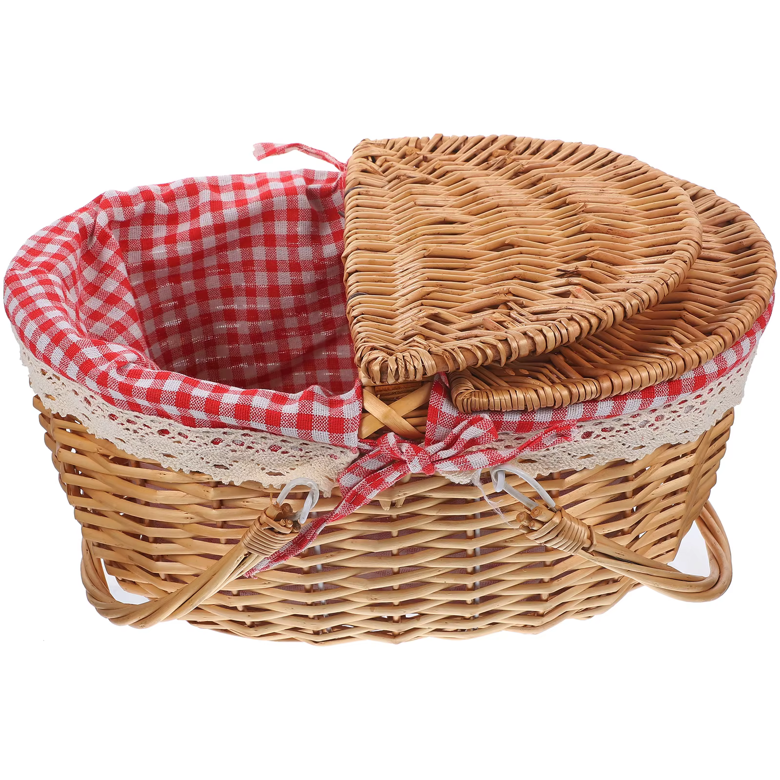 Panier de pique-nique en osier 38x28x18cm