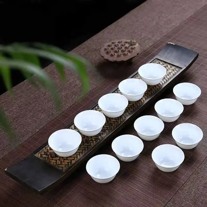 Chinse Kung Fu tasses petit bol à thé blanc 12 pièces 28 ml
