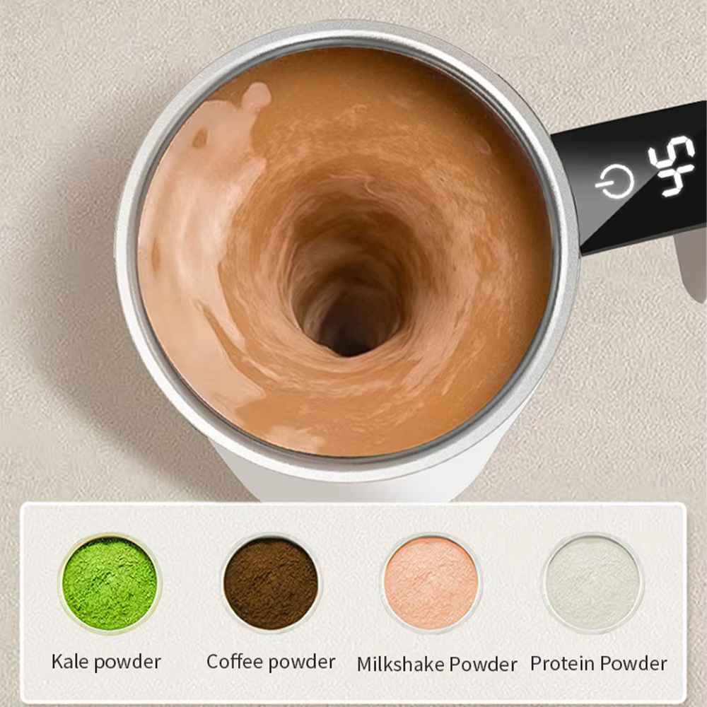Tasse à agitation automatique
