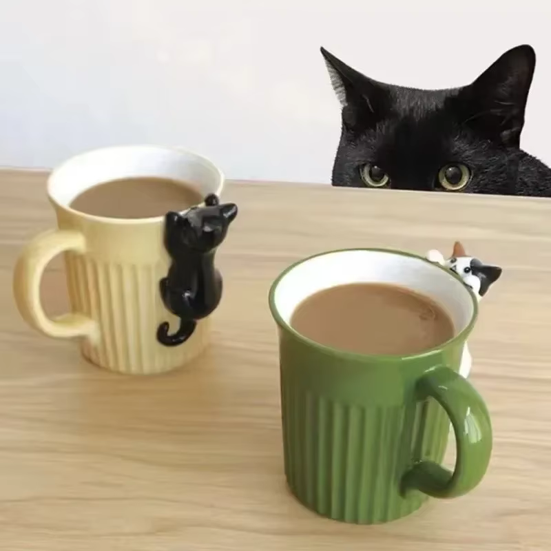 Mug à chat adorable – Tasse à café en céramique mignonne avec motif