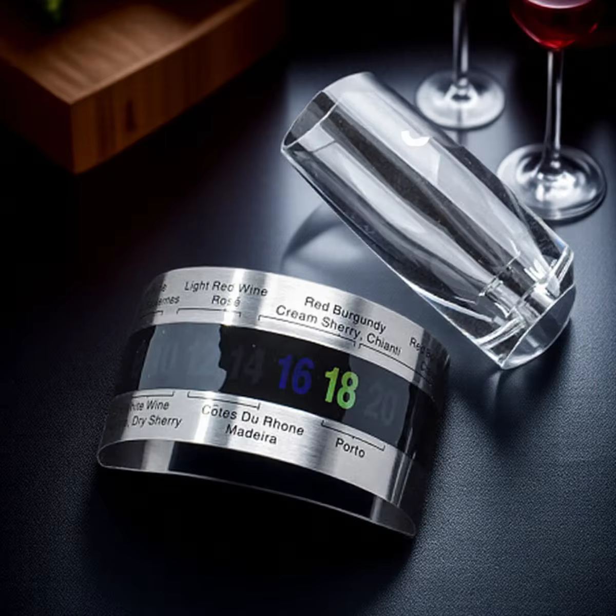 Clip de thermomètre à vin en acier inoxydable