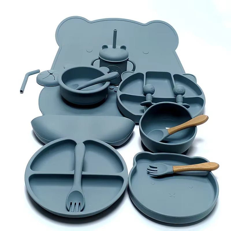 Ensemble d'ustensiles en silicone pour enfants