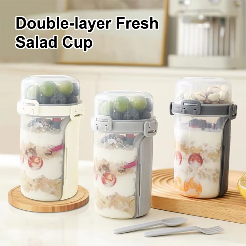 Tasse à salade d'avoine de 600ML