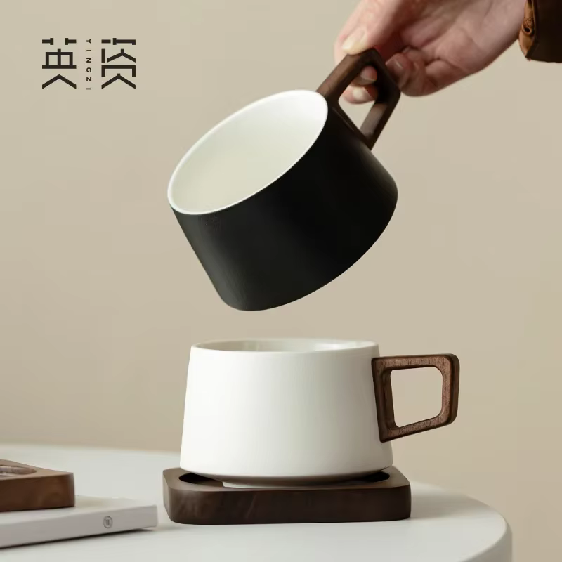 Ensemble de sous-verres en bois massif