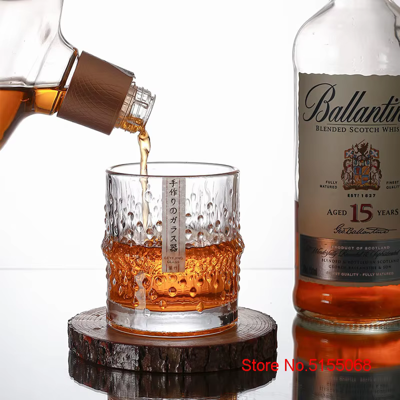 Verres à whisky à l'ancienne en bambou de style japonais