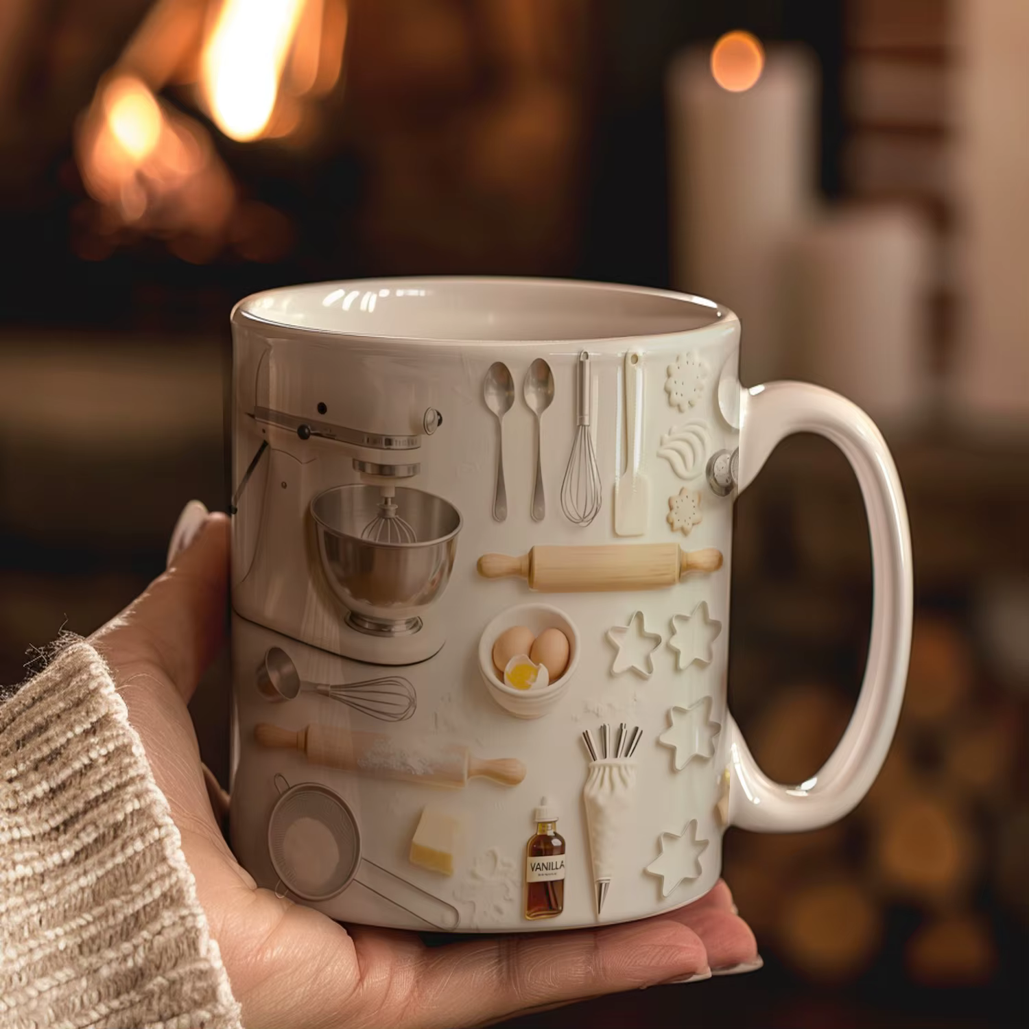 Mug à café personnalisé avec le nom du chef - Cadeau unique pour les professionnels de la pâtisserie et les artistes culinaires