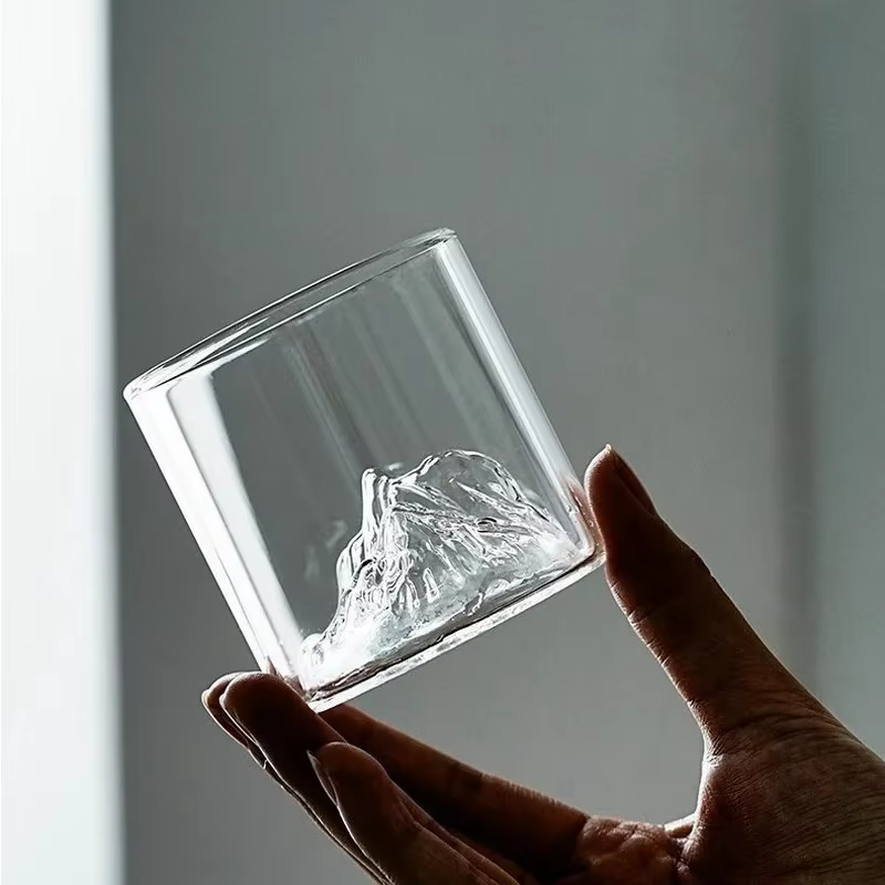 Tasse d'eau en verre polyvalente Transparent 180/300ML