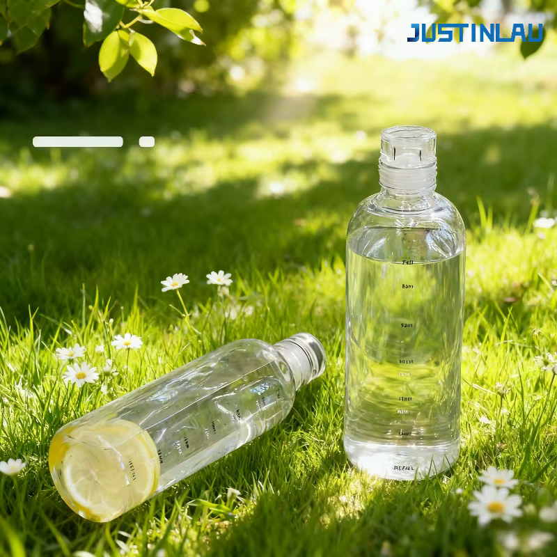 Bouteille en verre transparente de 300-1000 ml en verre borosilicate