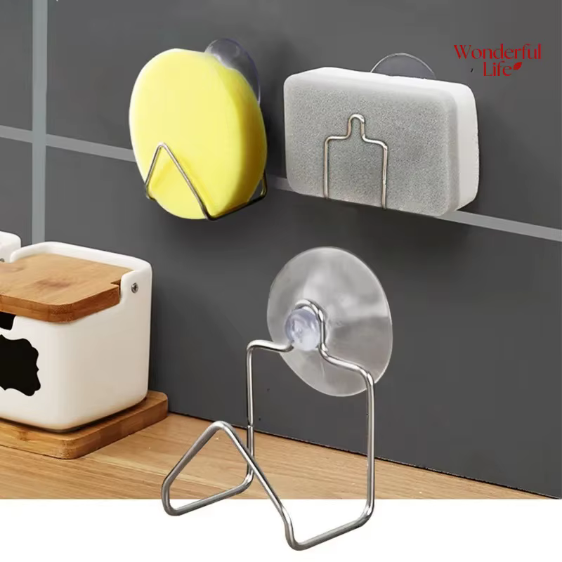 Égouttoir à ventouse en acier inoxydable