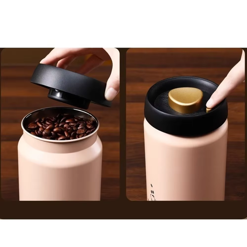 Récipient à café sous vide en acier inoxydable