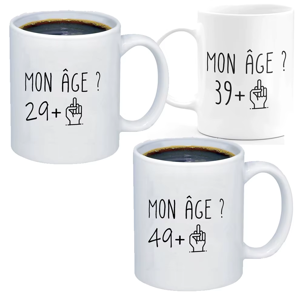 30 40 50 ans drôle cadeau d'anniversaire tasse trente quarante cinquante ans hommes femmes Humor