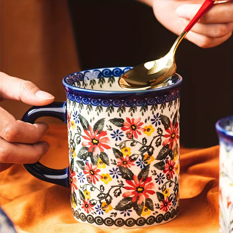 Mug en céramique de style bohème