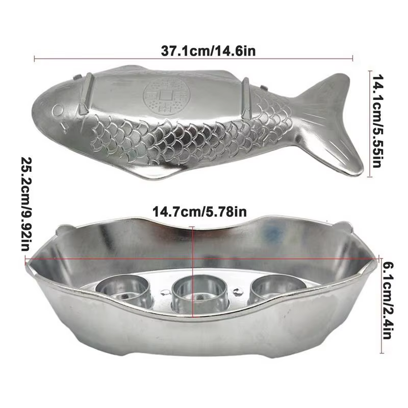 Assiette à poisson grillée commerciale