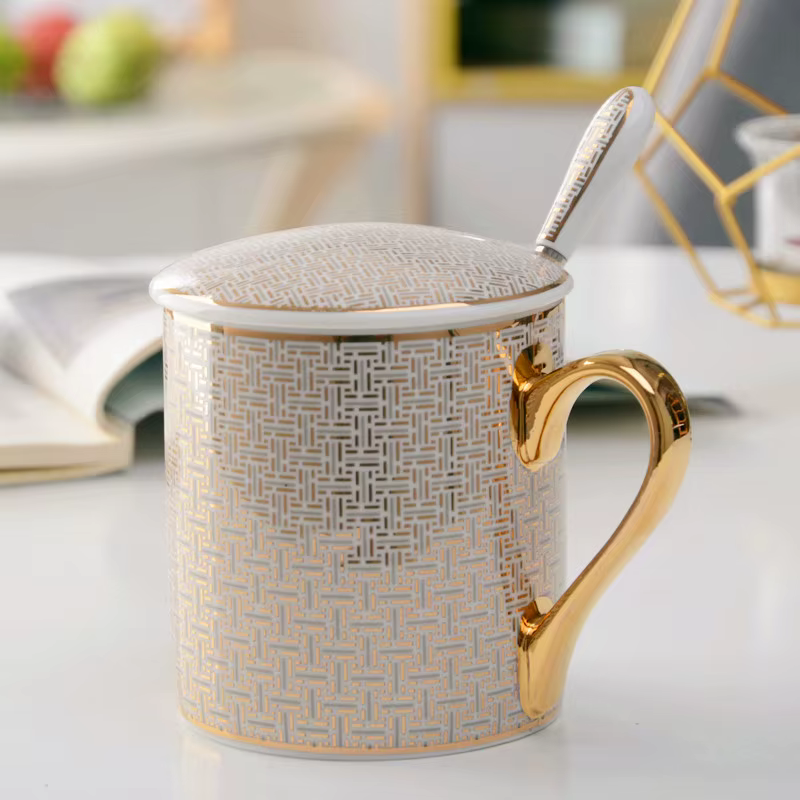 Tasse à café en céramique de style britannique créatif