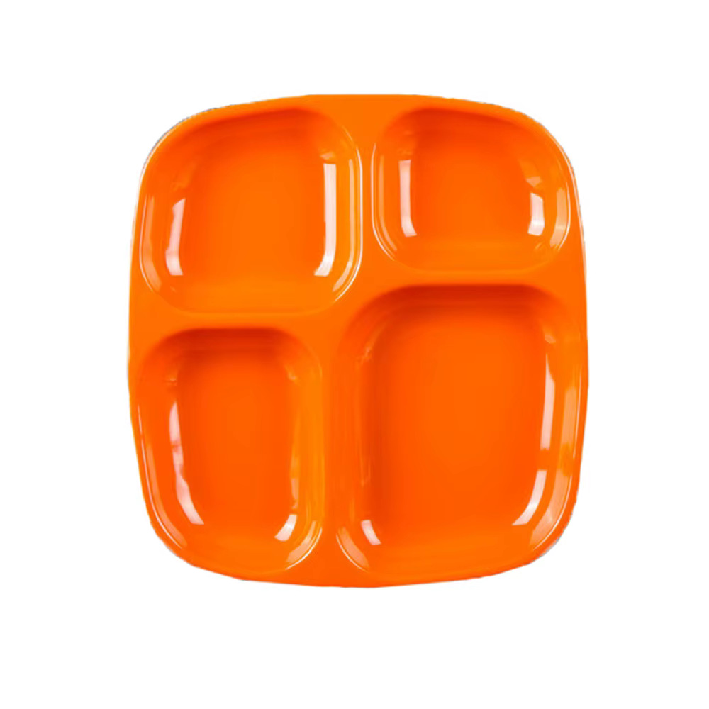 Assiette à Compartiment à Quatre Grilles