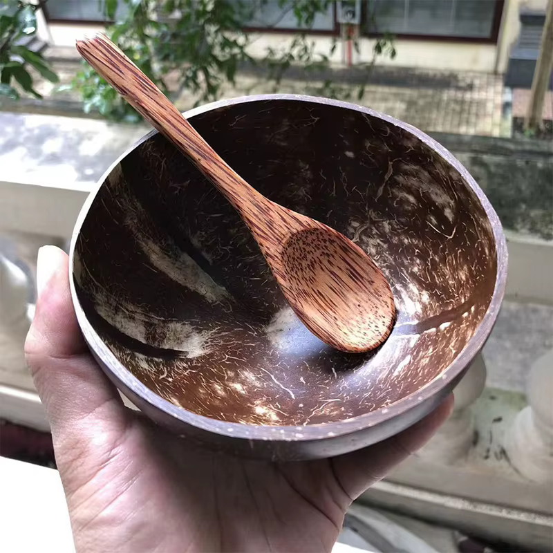 【Peace】Bol en noix de coco naturel