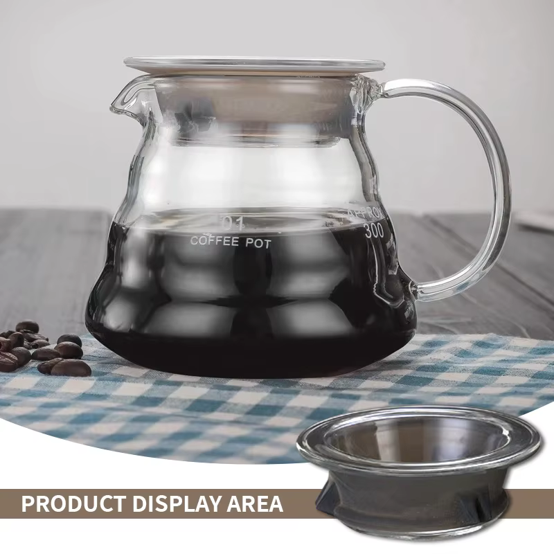 Couvercle de cafetière en verre en forme de nuage