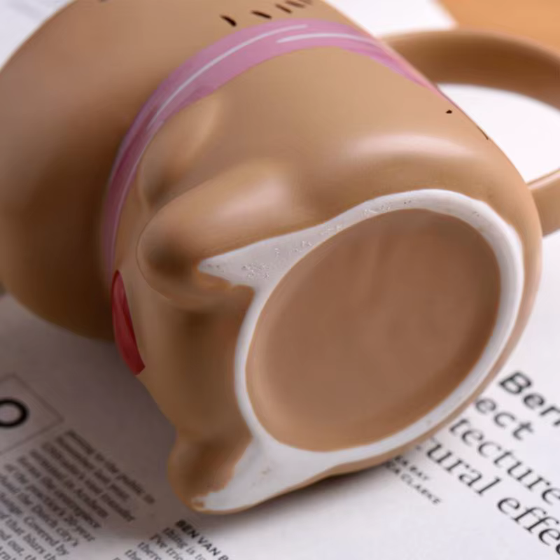 Capybara-Tasse à café en céramique avec motif de cœur
