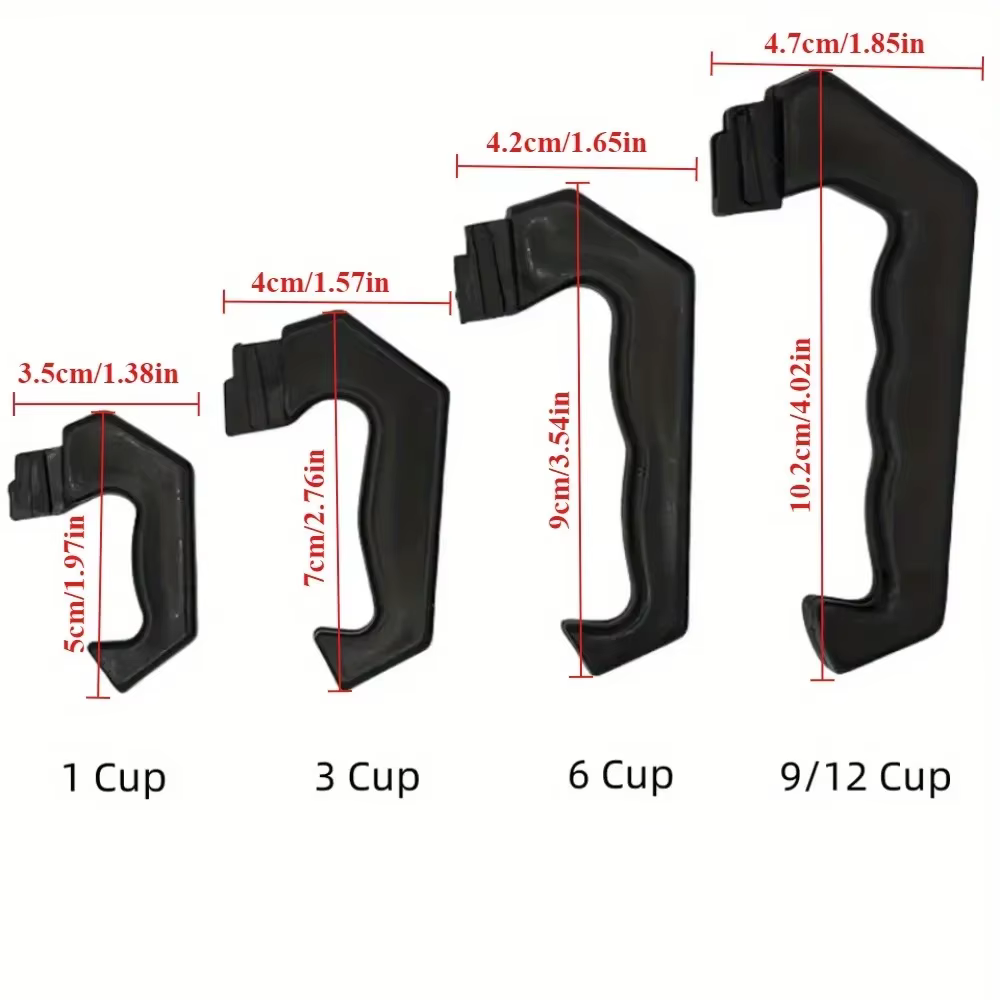 Poignée de cafetière, pièce de rechange pour expresso Moka, poêle, Compatible avec 1 3 6 9 12 tasses, accessoires pour café, 1 pièce
