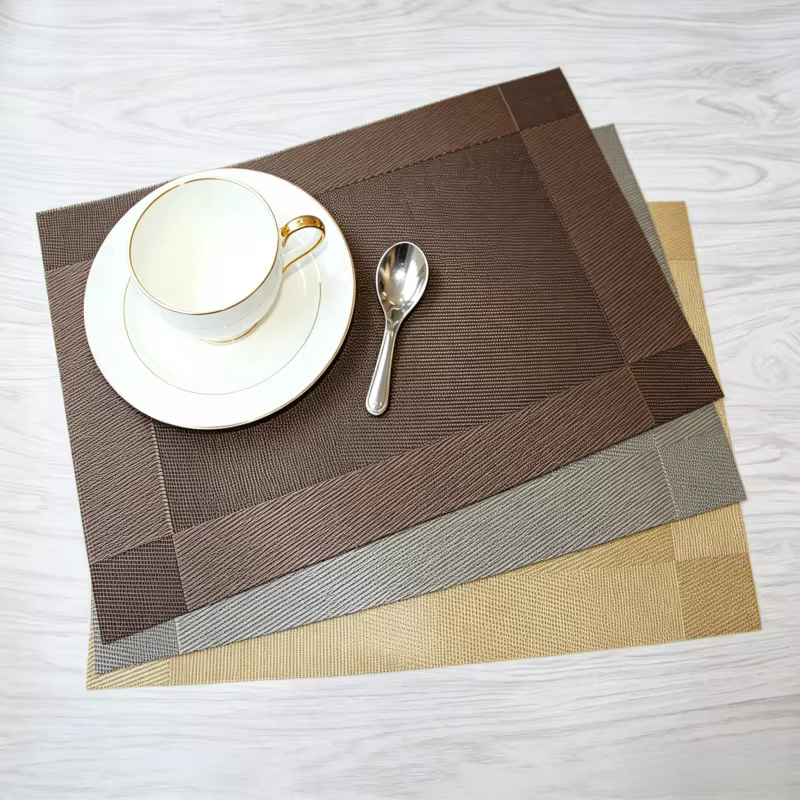 Napperons lavables en PVC pour table à manger