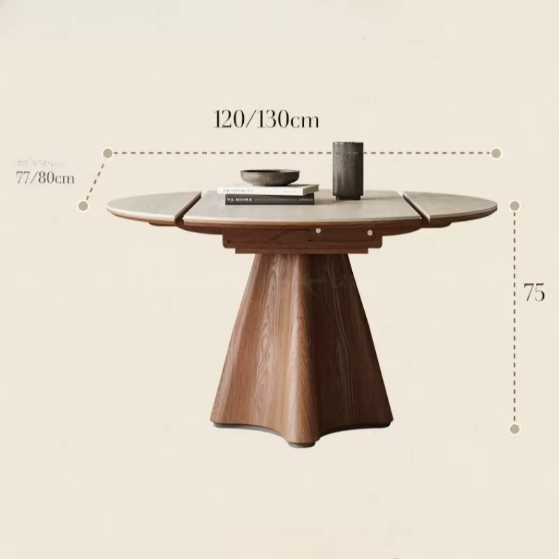 Table à manger extensible en bois