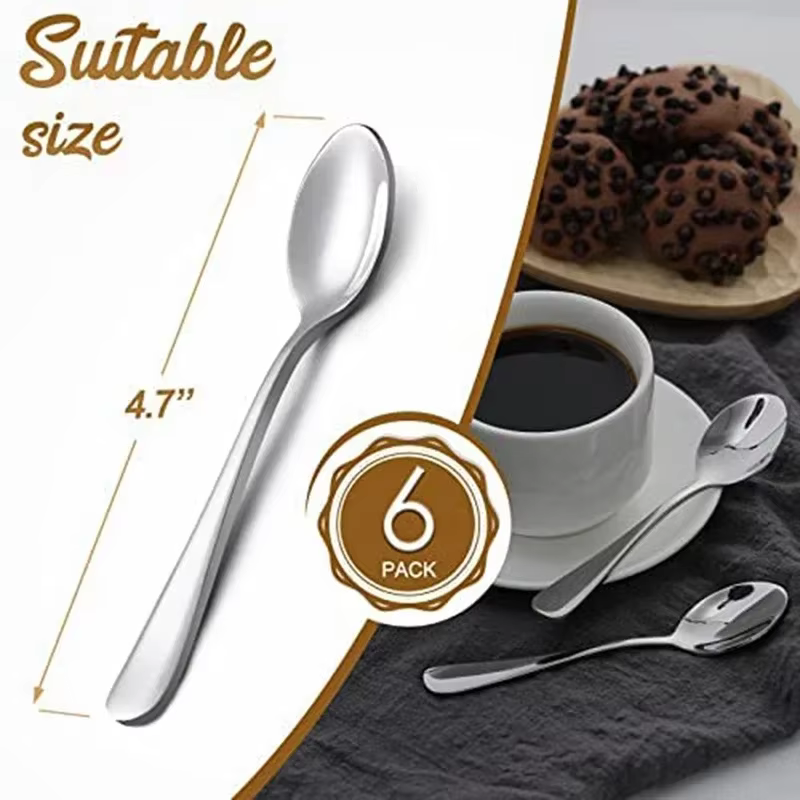Mini cuillère à café en acier inoxydable