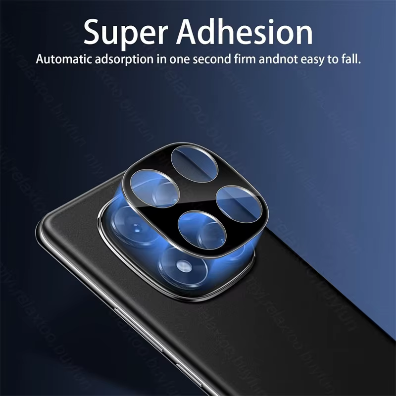 Étui de protection d'objectif d'appareil photo incurvé 3D, pour Redmi Note 14 15 Pro 5G 4G, étui en verre trempé Readmi Redmy Note14 Pro + pas 14 Pro Plus