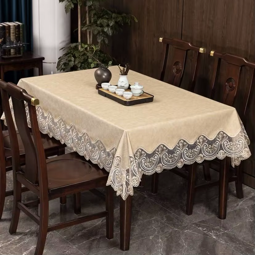 Nappe en cuir PU dentelle imperméable