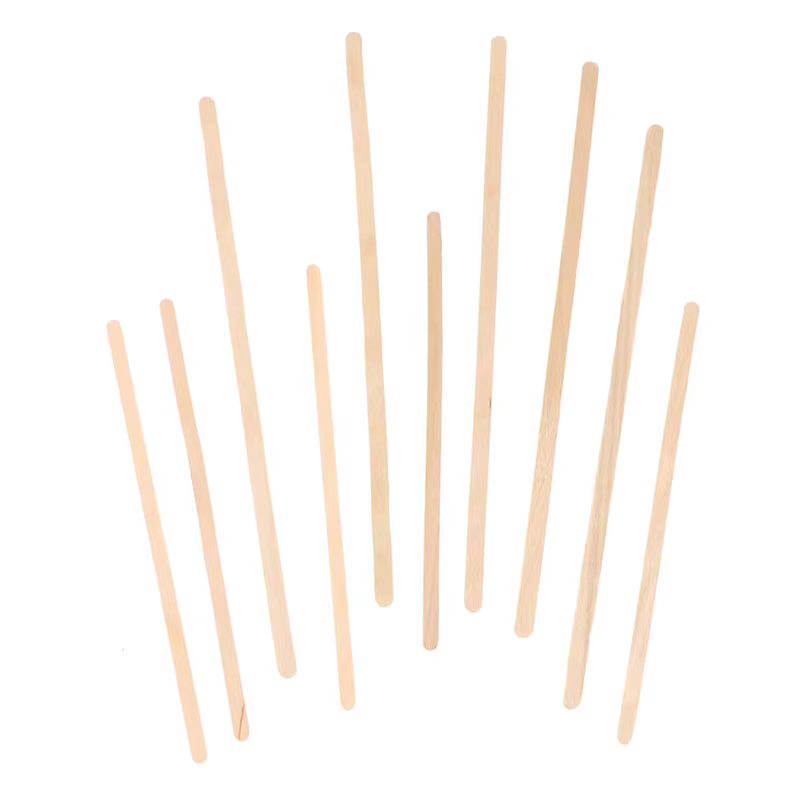 Bâtonnets de café jetables en bois