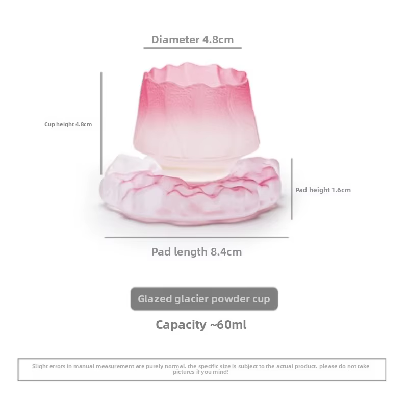 Tasse en verre dégradé japonais "Glacier Pink"