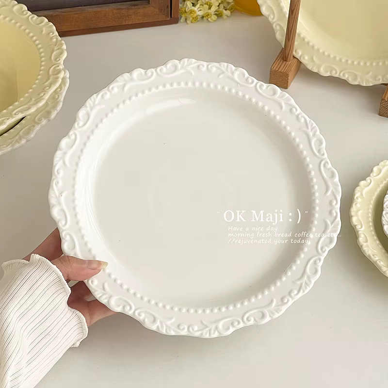 Assiette à manger en Relief haut de gamme