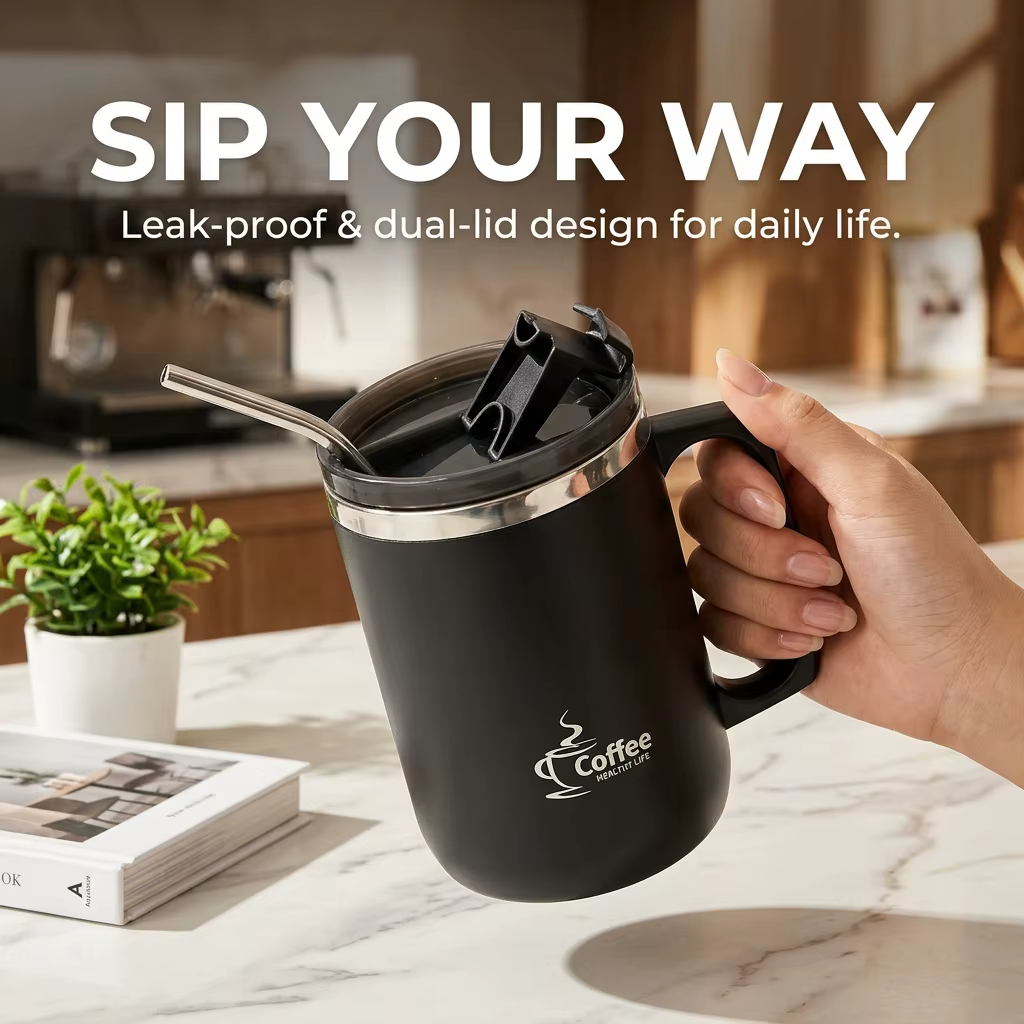 Mug de voyage isotherme avec poignée