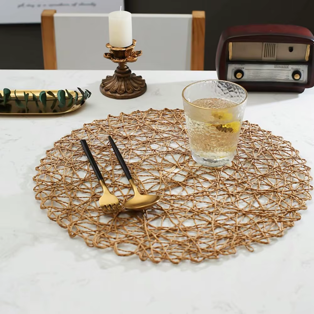 Ensemble de 6 sets de table ronds pour table à manger