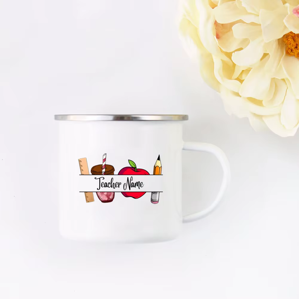 Tasse d'enseignant personnalisée avec nom