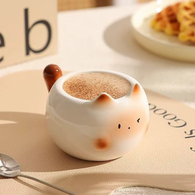 Mug en céramique chat siamois mignon