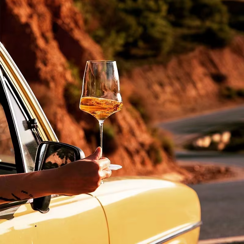 Verre à vin en cristal de qualité supérieure de luxe de Style Josephinen
