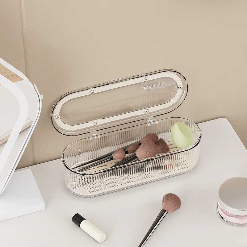 Boîte de rangement pour couverts avec couvercle