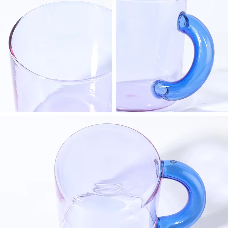 Tasse en verre faite d'artisanat