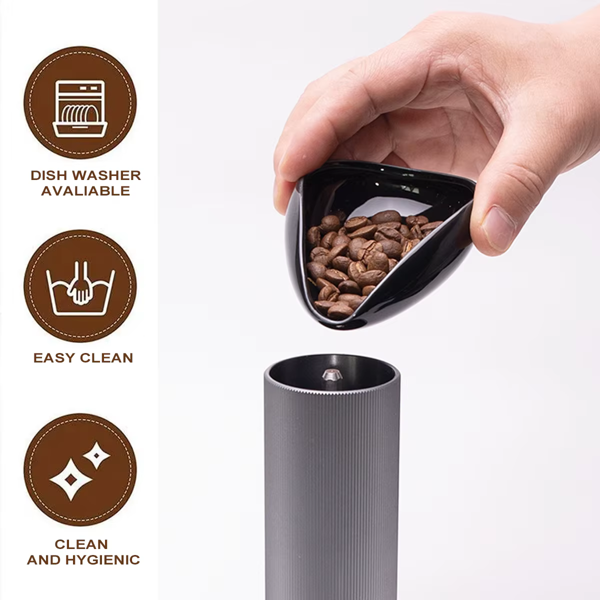 Leeseph – ensemble de tasses et cuillères doseuses pour grains de café
