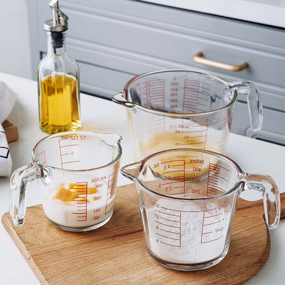 Gobelet à lait en verre transparent de grande capacité
