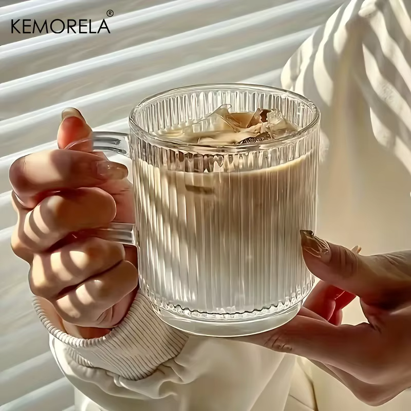 EllMORELA-Tasse à Café Verticale en Verre Mars
