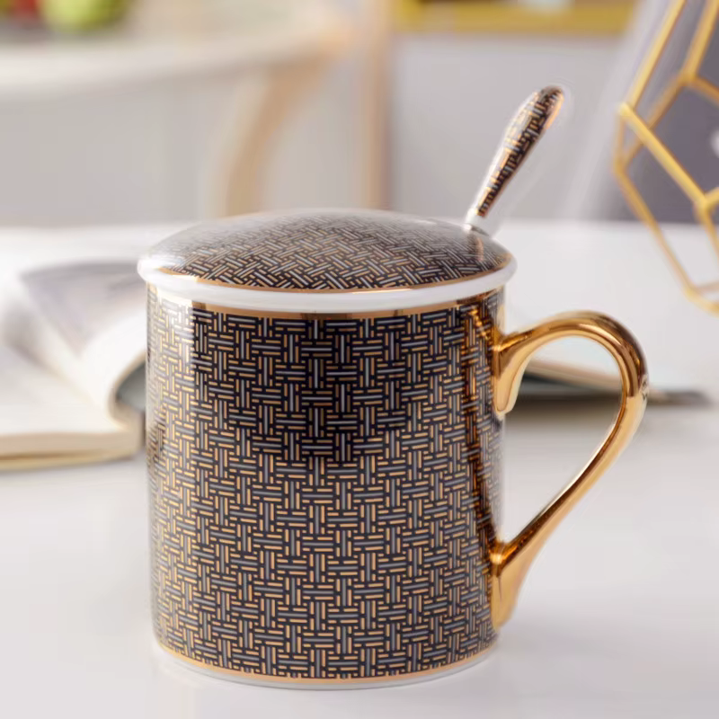 Tasse à café en céramique de style britannique créatif