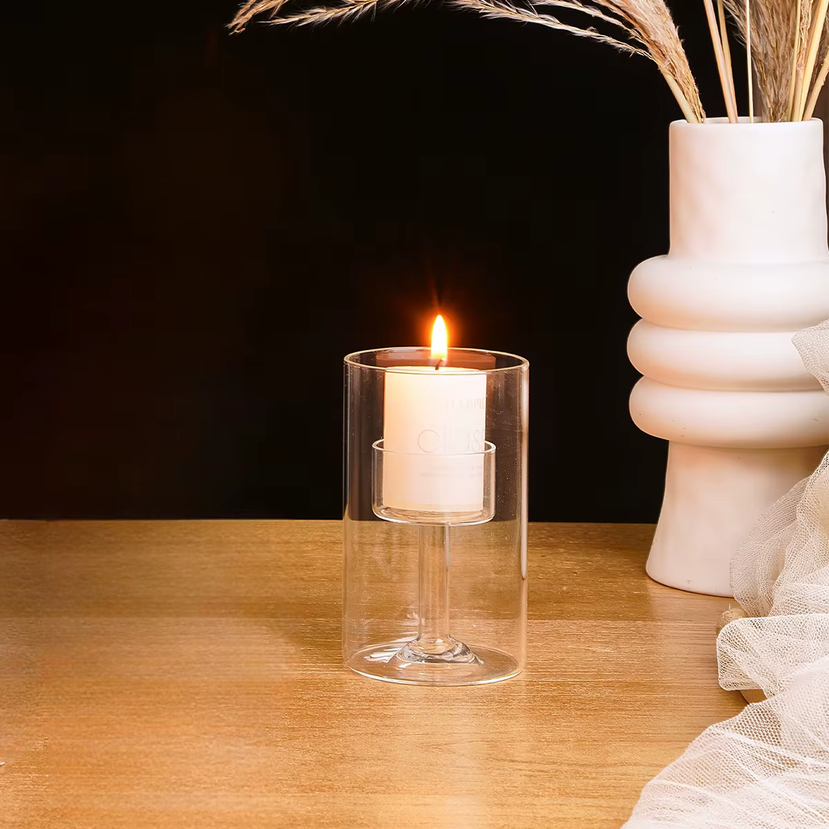 1 pièce, simple chandelier en verre pour la décoration de la maison. Fabriqué