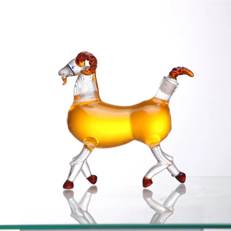 Bouteille de vin en forme d'animal