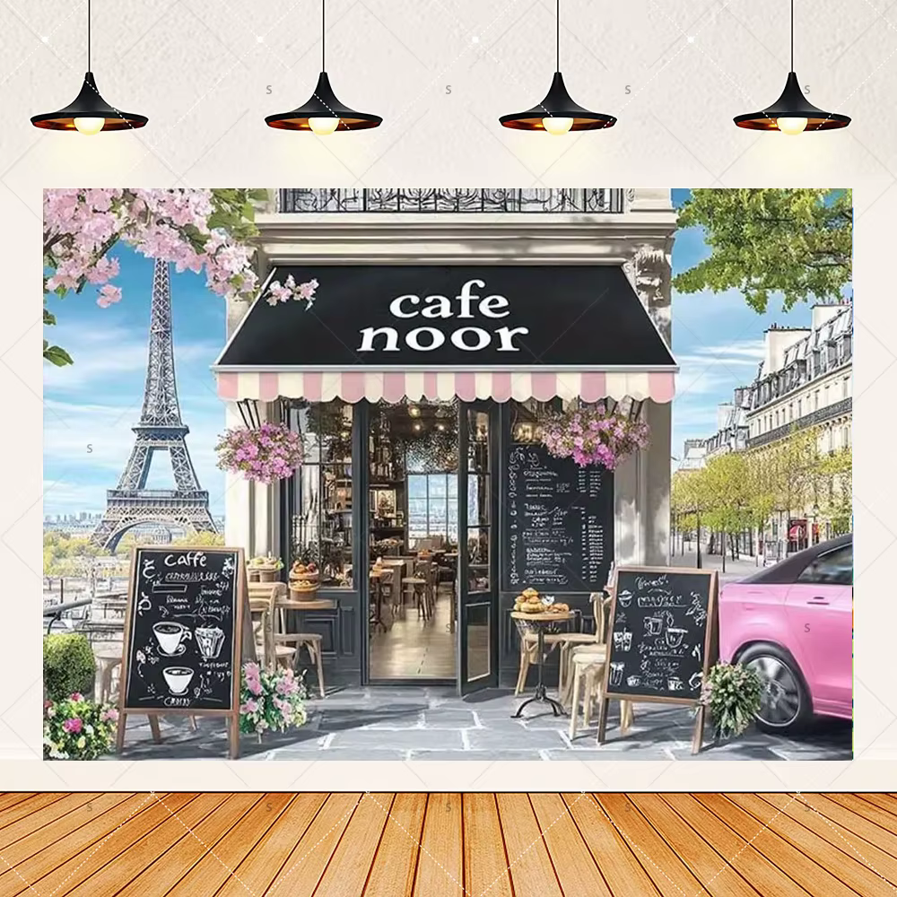 Décor de café parisien