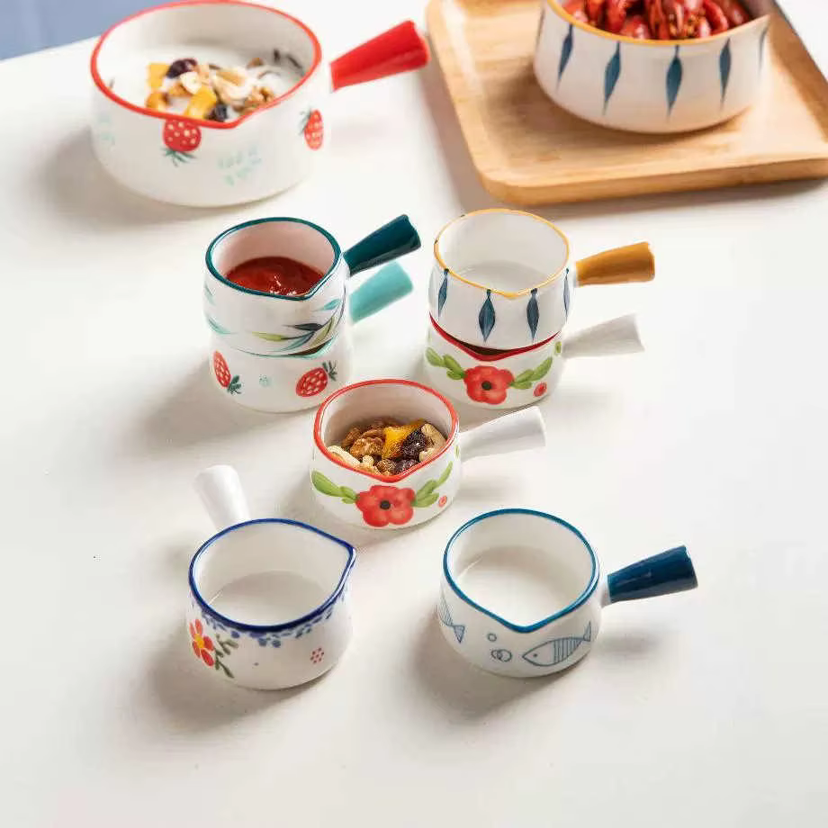 Mini pot à lait en céramique avec poignée