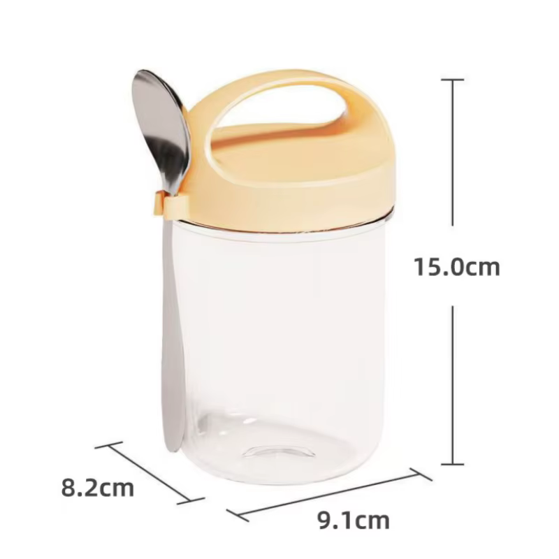 Lot de 2 pots en verre à large ouverture