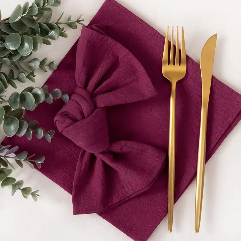 Serviettes de Table 100% coton 40x40cm