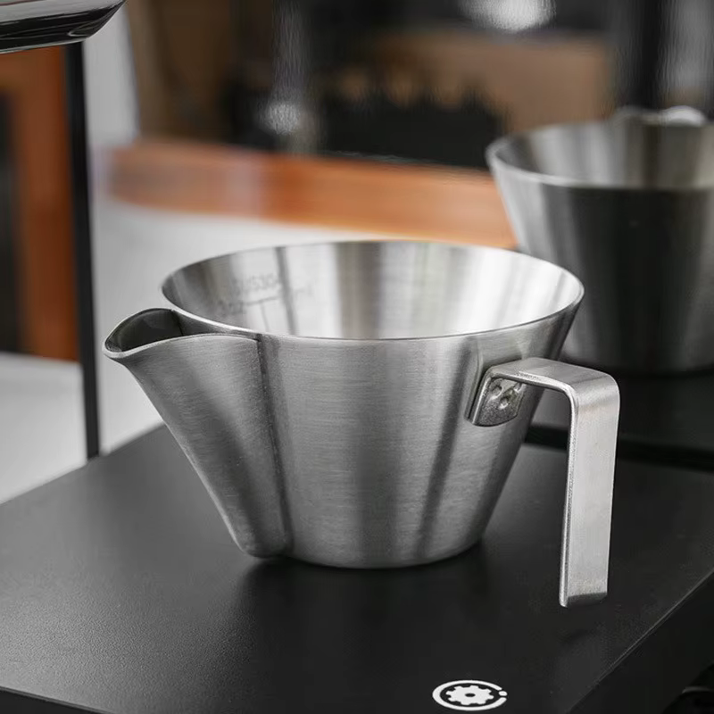 JUSTINLAU Tasse à expresso en acier inoxydable de 110 ml avec échelle graduée