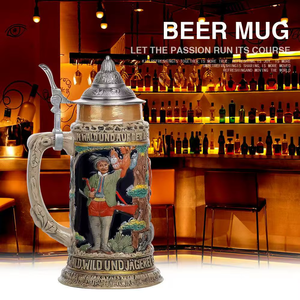 Tasse de bière allemande créative Stein 600ml grande capacité tasses